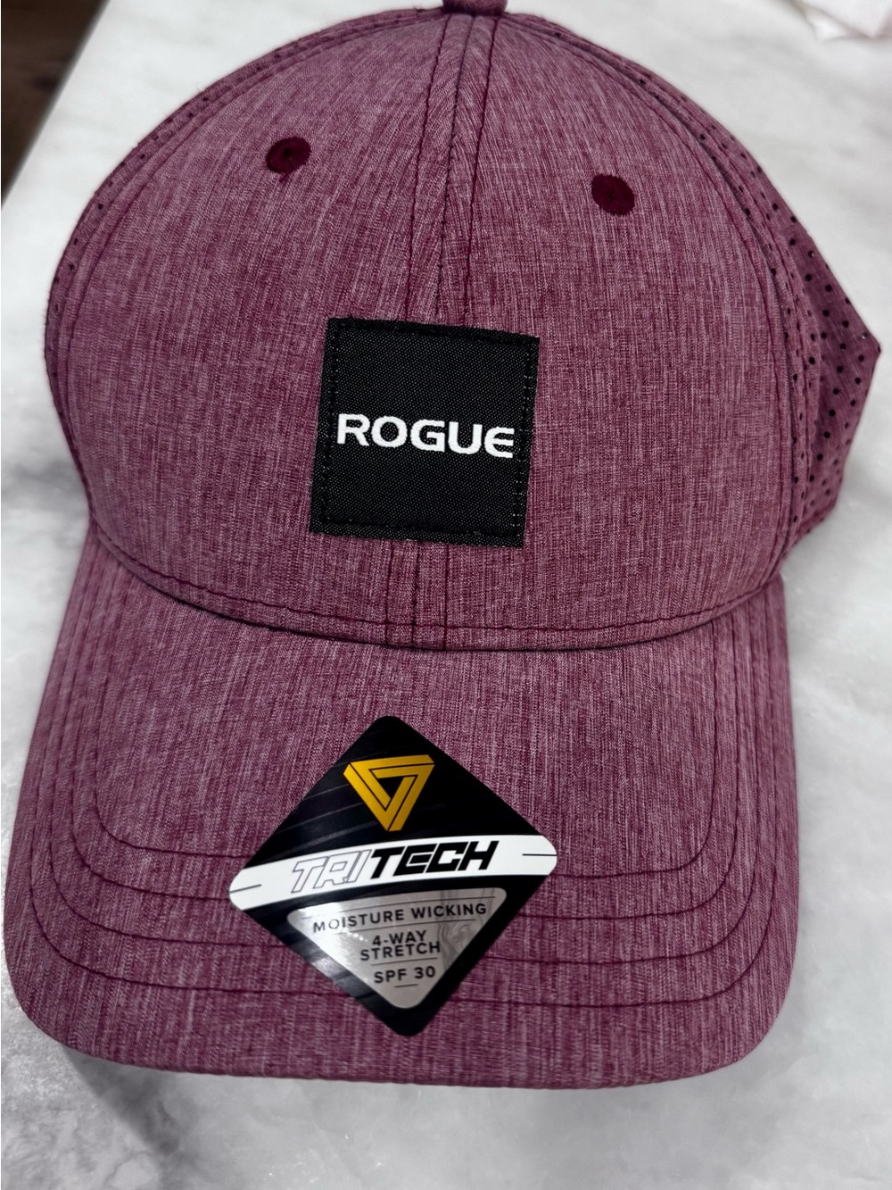 Rogue Fitness Pukka TriTech Performance Hat Maroon Heather Snapback NWT
